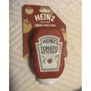 Heinz Tomato Ketchup Vinyl Dog Toy w/ Squeaker